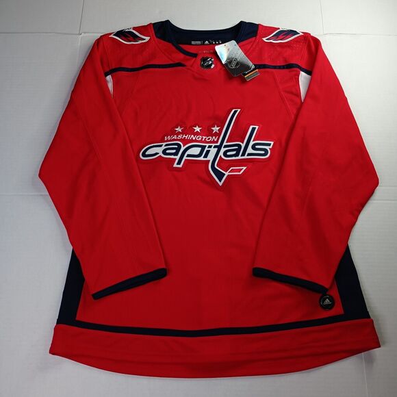 Adidas Authentic Climalite Washington Capitals Hockey NHL Jersey Men's Size 46